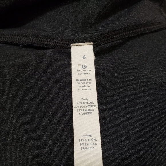 Lululemon Stride Jacket Charcoal Gray Size 6 - Picture 8 of 10